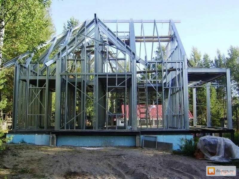 Дачный домик из металлоконструкций Дачный домик из металлоконструкций