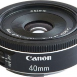 Продам объектив Canon EF 40mm f/2.8 STM, Новосибирск