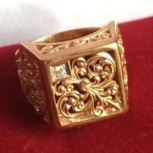 Золотая печатка золотой перстень золотое кольцо, Новосибирск