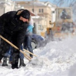 Уборка снега, Новосибирск