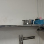 Стеллаж из нержавеющей стали и 2 полки, Новосибирск