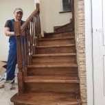 Установка, монтаж деревянных лестниц, ремонтж., Новосибирск