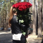 Гигантские розы 120 см, Новосибирск