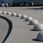 Ограничители парковочные-бетонная полусфера, Новосибирск