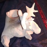 продам керамика маленькая фигурка-копилка лось с рогами, Новосибирск