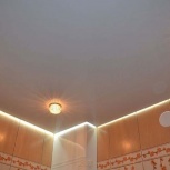 Натяжной потолок в ванной до 5 м.кв. (шт.), Новосибирск