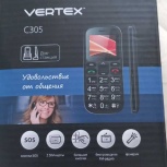 Телефон мобильный Vertex C305 кнопочный, Новосибирск